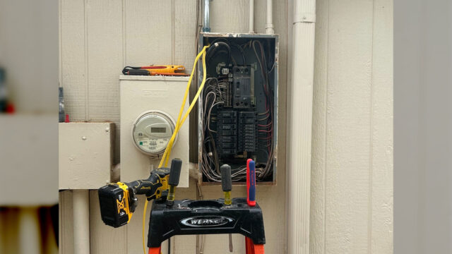New-wiring-in-an-electrical-panel